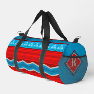 Sac De Sport Southwest River Rouge Turquoise Sm Personnalisé
