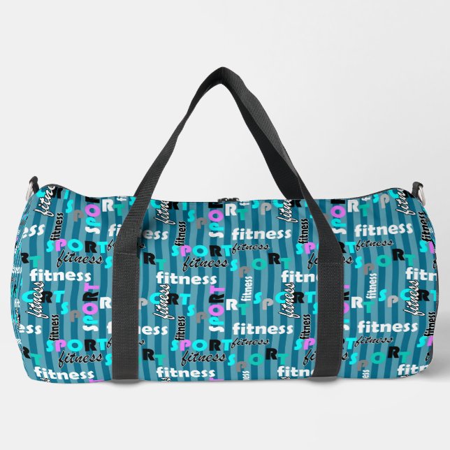 Sac De Sport sport fitness texte clair motif pour sportswear (Recto)