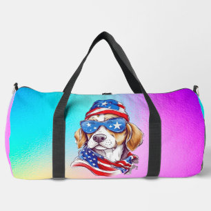 Sac De Sport Sublimation de chien du 4 juillet-66361
