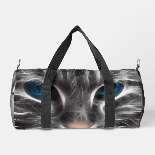 Sac De Sport Superbe Chat aux Yeux Bleus (Verso)