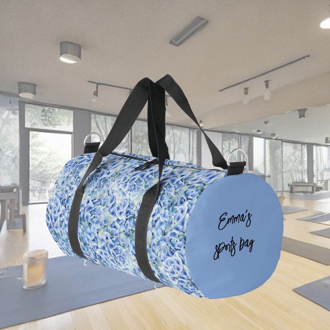 Sac De Sport Superbes hydrangées bleues - motif floral (Créateur téléchargé)