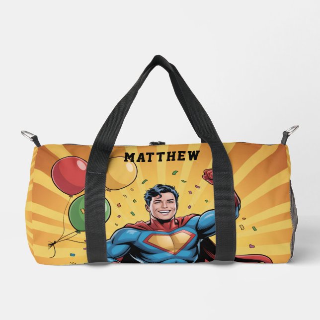 Sac De Sport Superhero Boys Birthday Party Gift (Recto)