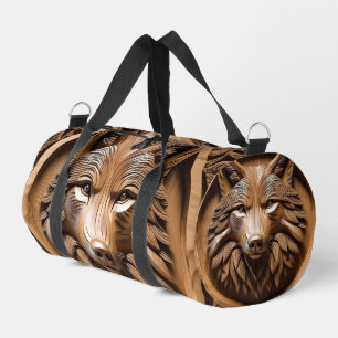 Sac De Sport Sylvan Sentinel : l'estampe majestueuse du loup de