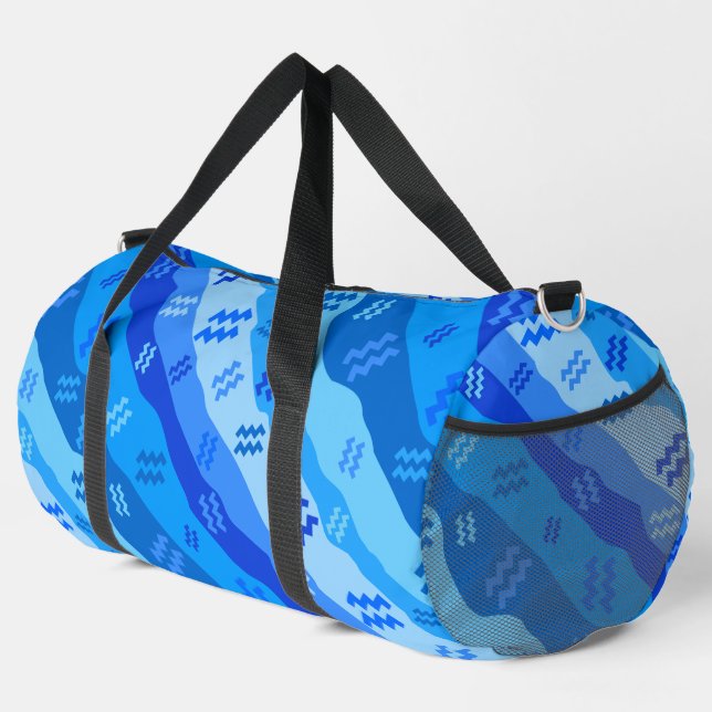 Sac De Sport SYMBOLE Zodiaque Aquarius (Coin droit)