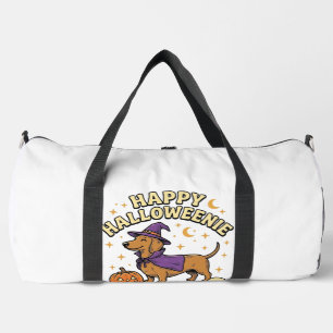 Sac De Sport T-shirt Happy Halloweenie Dachshund Sorcière Chien