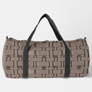 Sac De Sport Taupe neutre Motif rectangle
