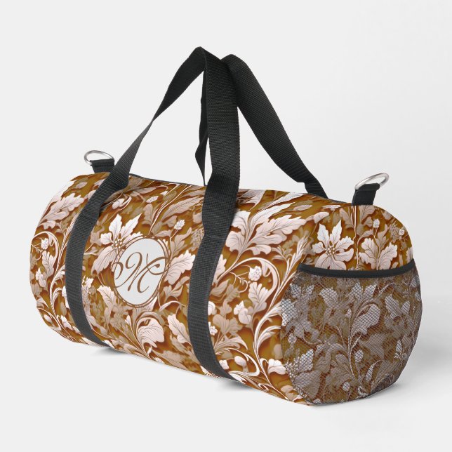 Sac De Sport Terracotta Burnt Orange Boho botanique moderne (Coin droit)