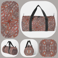 Terre rouge et gris Boho Chic naturel Abstrait