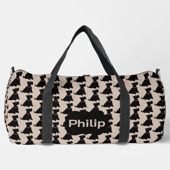 Sac De Sport Térriers écossais de dessin animé mignons (Recto)