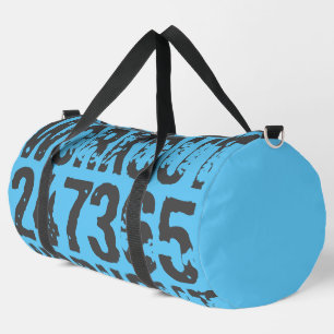Sac De Sport Texte usé et rayé Workout 247365 bleu