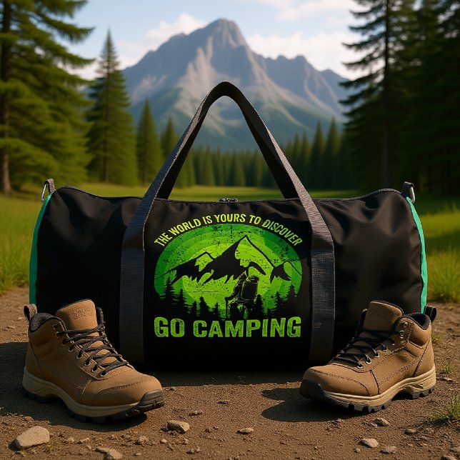 Sac De Sport The World Is Yours To Discover Go Camping  (Créateur téléchargé)