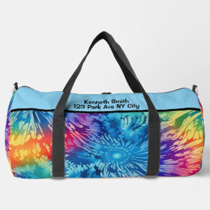 Sac De Sport Tie Dye de l'arc-en-ciel radieux Monogramme Person