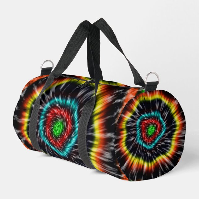 Sac De Sport Tie Dye Opale Noir,   (Coin gauche)