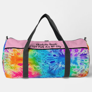 Sac De Sport Tiedye arc-en-ciel éclaboussé monogramme personnal