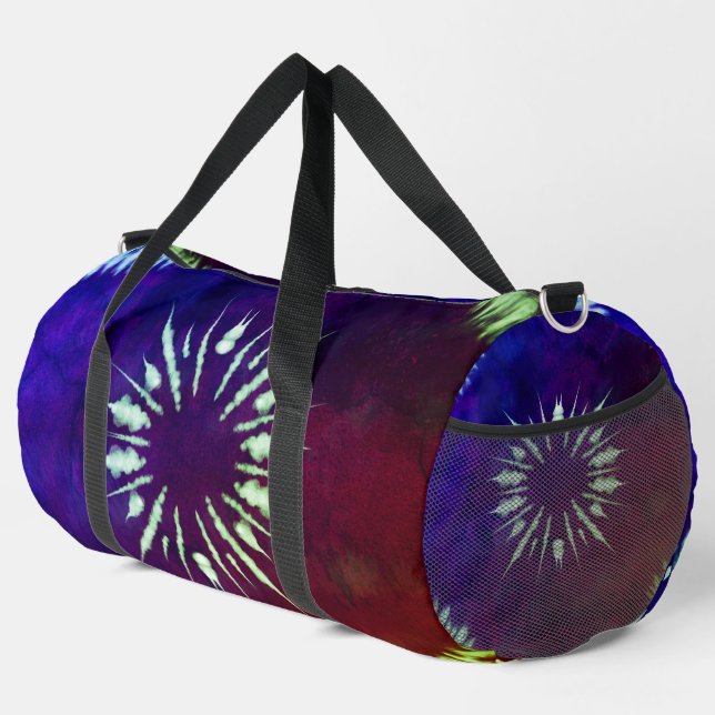 Sac De Sport Tiedye violet Grande (Coin droit)