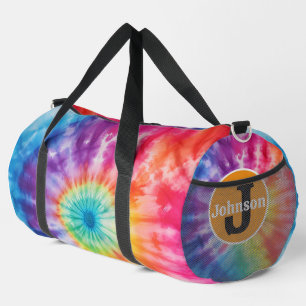 Sac De Sport Tiedye vortex personnalisé monogramme sept couleur