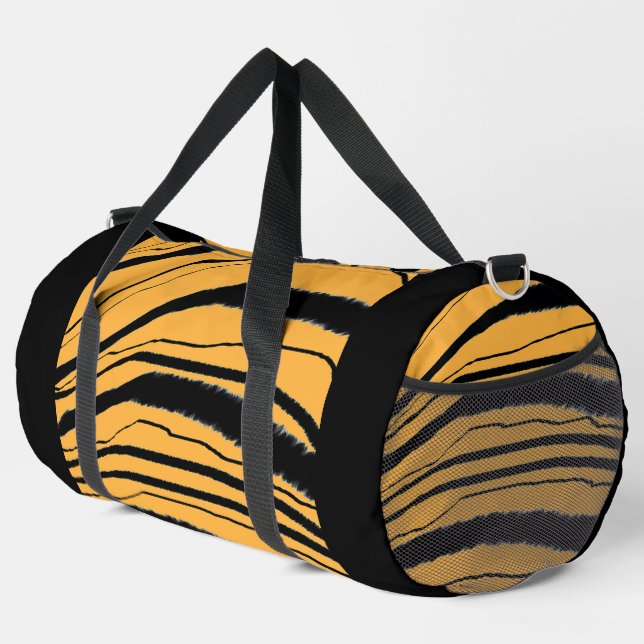 Sac De Sport Tiger Stripe Print Athletic Gym Voyage Continuer (Coin droit)