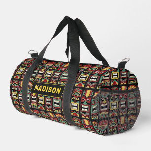 Sac De Sport Tiki Totems nom personnalisé