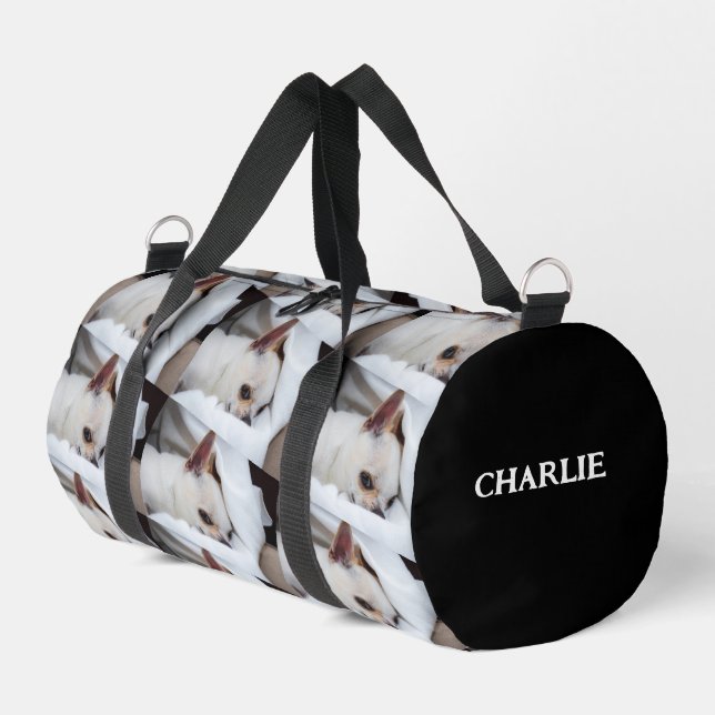 Sac De Sport Ton chiot chien de compagnie photo personnalisée c (Coin gauche)