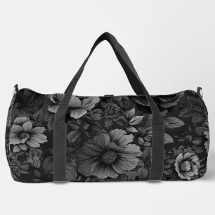 Sac De Sport Tons de gris floral