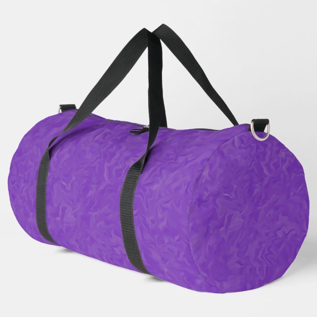 Sac De Sport Tons torsadés de violet Motif d'art Abstrait Duff (Coin gauche)