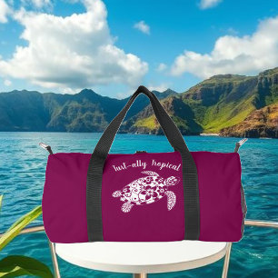 Sac De Sport Tortue hawaïenne pêcheur de coeurs de tortue coule