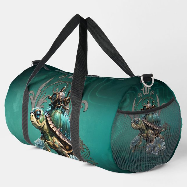 Sac De Sport Tortue vapeur unique. (Coin droit)