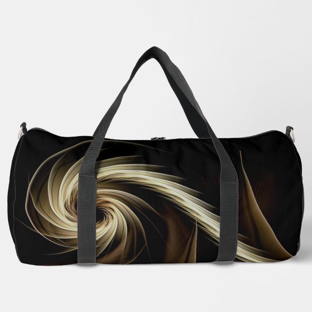 Sac De Sport Tourbillon doré sur fond noir  (Recto)