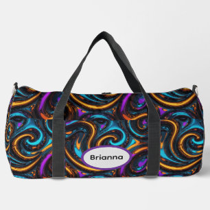 Sac De Sport Tourbillons de chrome fondu