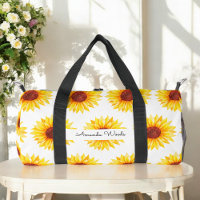 Tournesol jaune Floral blanc
