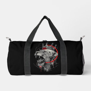 Sac de sport Trash Polka au lion couronné rugissan