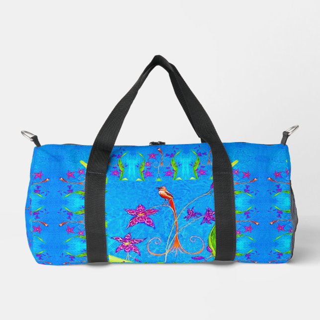 Sac De Sport Très joli oiseau d'orchidée  (Recto)
