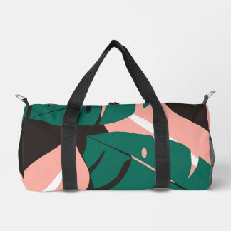 Sac De Sport Tropical Print Black Bold