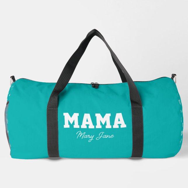 Sac De Sport Turquoise Aqua Mama Delivery Travel Gym (Verso)