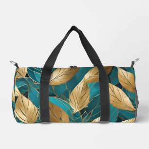 Sac De Sport Turquoise Gold Modern Boho Collection Feuille