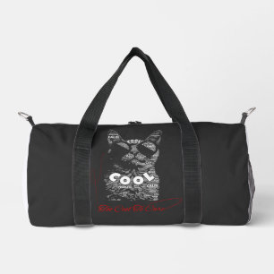 Sac De Sport Typographie de chat Too Cool To Care