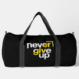 Sac De Sport Typographie en détresse motivante « Ne jamais aban