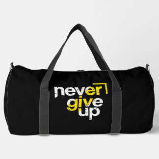 Sac De Sport Typographie en détresse motivante « Ne jamais aban