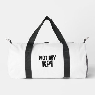 Sac de sport typographique professionnel Not My KP
