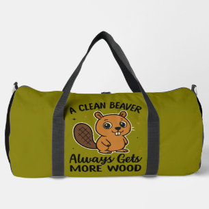 Sac De Sport Un castor propre obtient toujours plus de bois