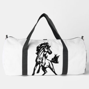 Sac De Sport Un cheval sautant franchement dans la nature