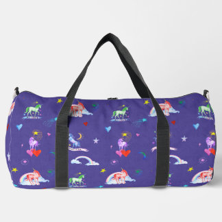 Sac De Sport Unicornes aquarelle