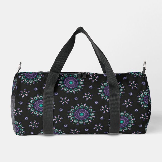 Sac De Sport Unique violet Turquoise rose noir populaire Dot Ar (Verso)