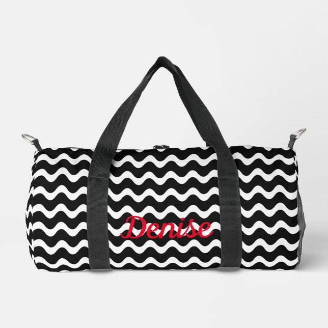Sac De Sport Vague abstraite cool (Recto)