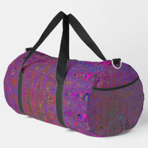 Sac De Sport Vagues Atomiques Rétro Magenta Groovy Psychédéliqu