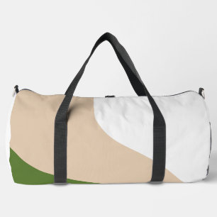 Sac De Sport Vagues simples - Blanc, Sable et Palm Vert