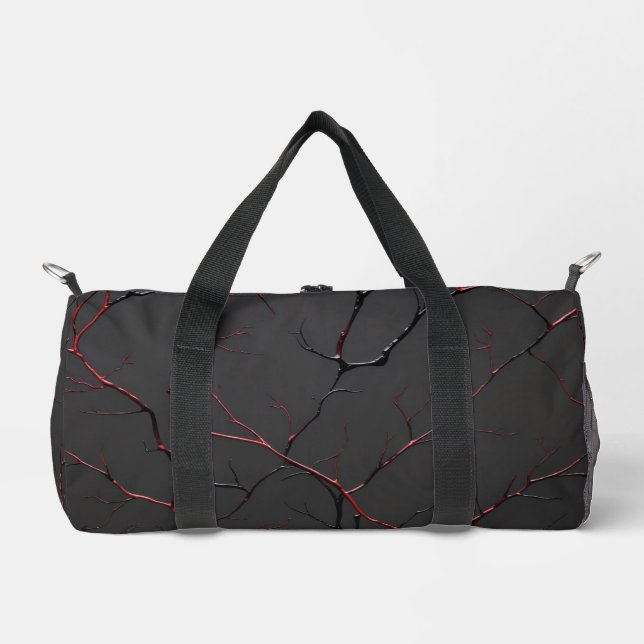 Sac De Sport Veines noires et rouges (Recto)