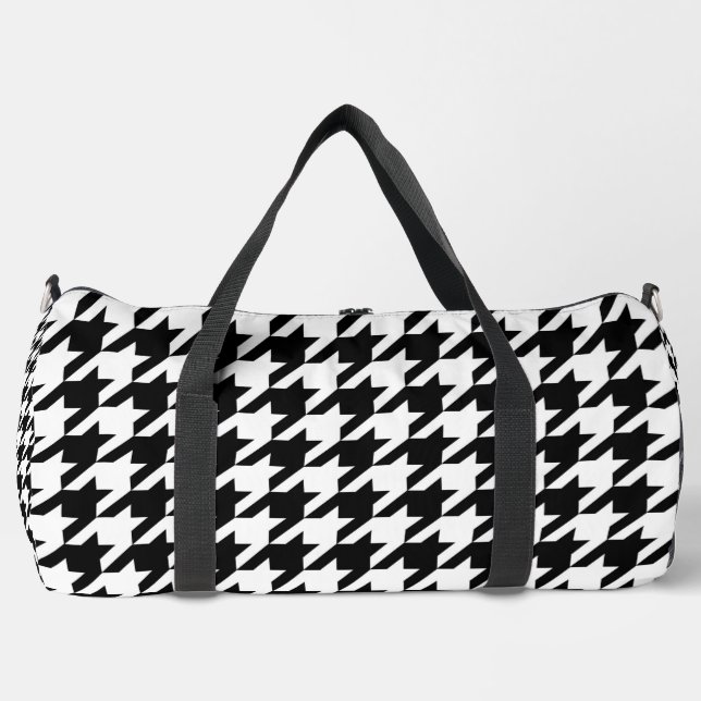 Sac De Sport Vérification de la position de base en noir et bla (Recto)