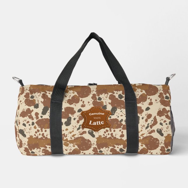Sac De Sport Véritable latte 100% | Esthétique du café (Recto)