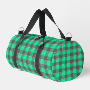 Sac De Sport Vert de printemps et carreaux noir Finlandia